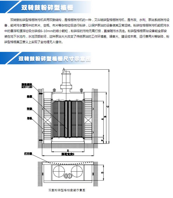 雙轉(zhuǎn)鼓粉碎型格柵